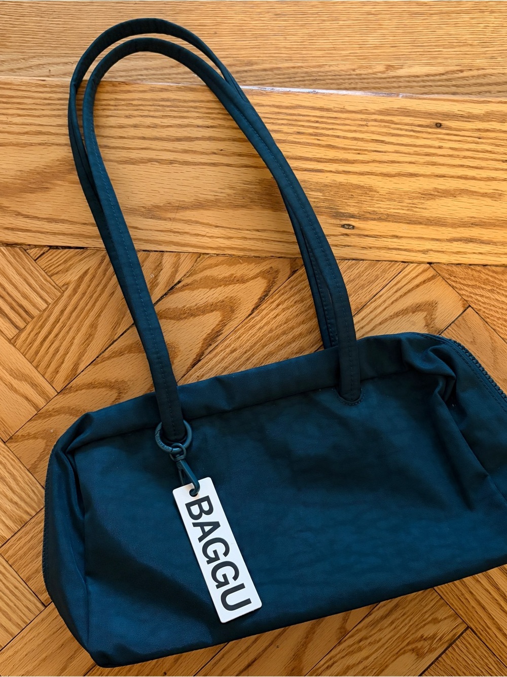 Baggu bowler bag in deep sea